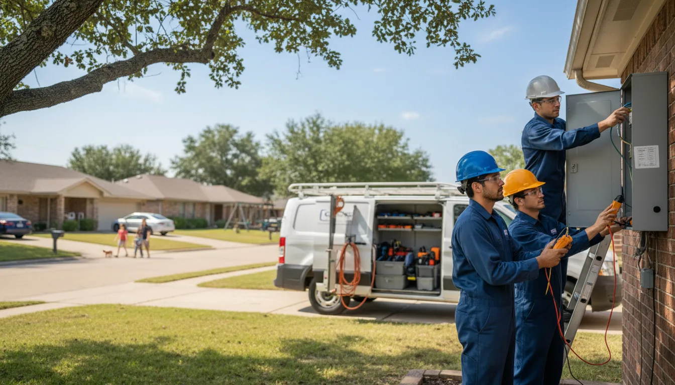 Certified electrician providing emergency electrical services in Nash, OK